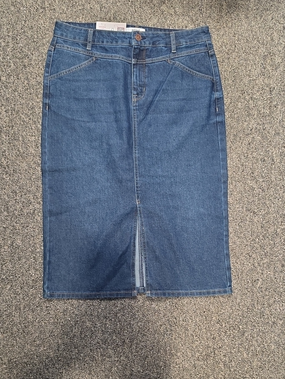 Denim Midi Skirt